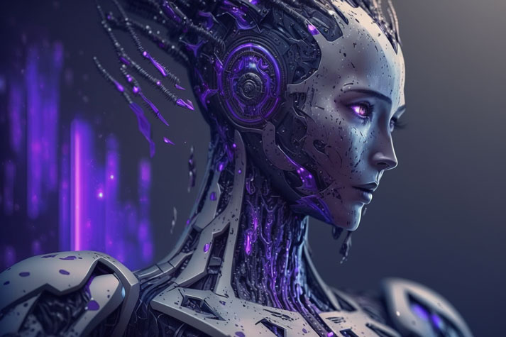 a woman robot